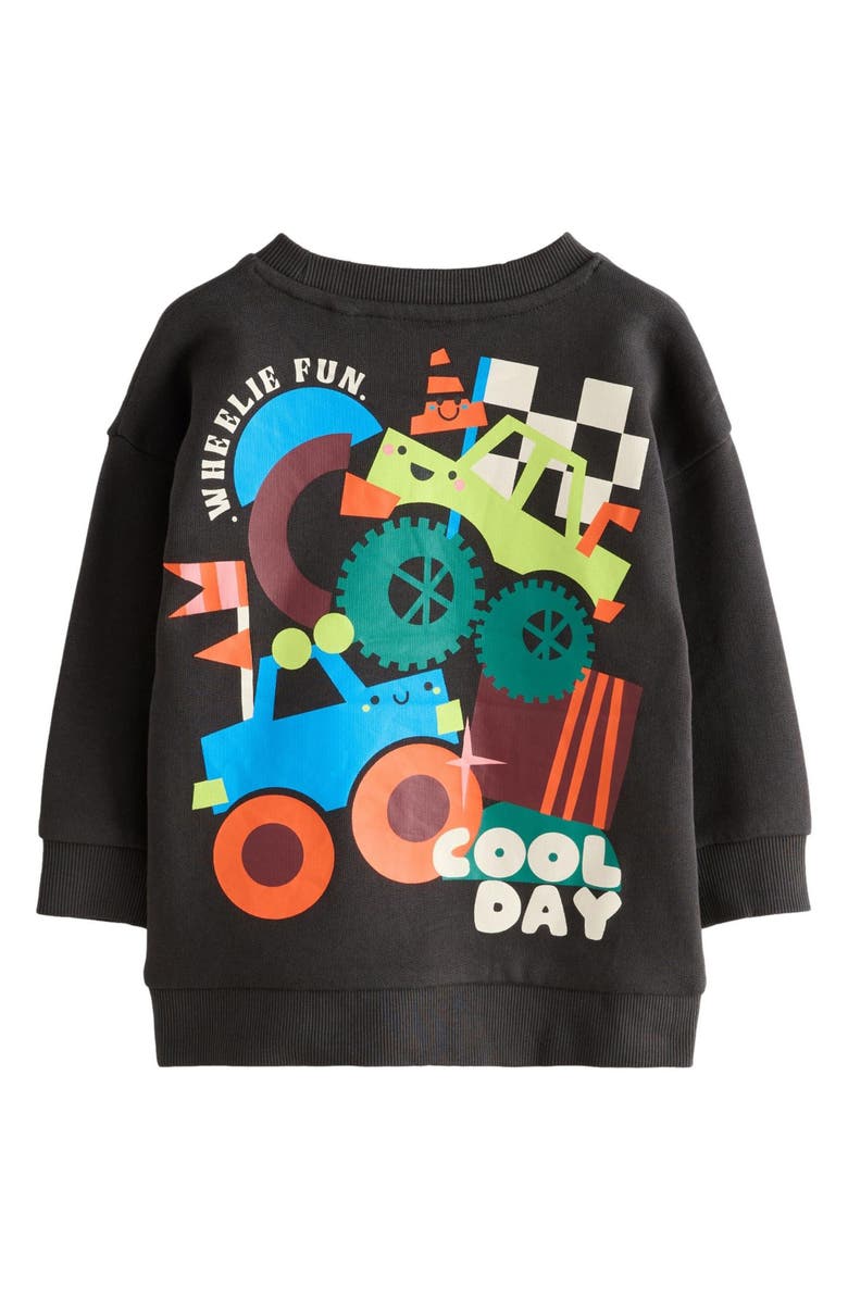 NEXT Kids' Wheelie Fun Cotton Graphic Sweatshirt, Alternate, color, Multi