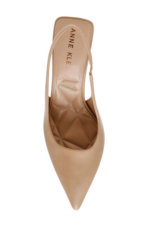 Anne Klein Itzy Pointed Toe Slingback Pump In Brown