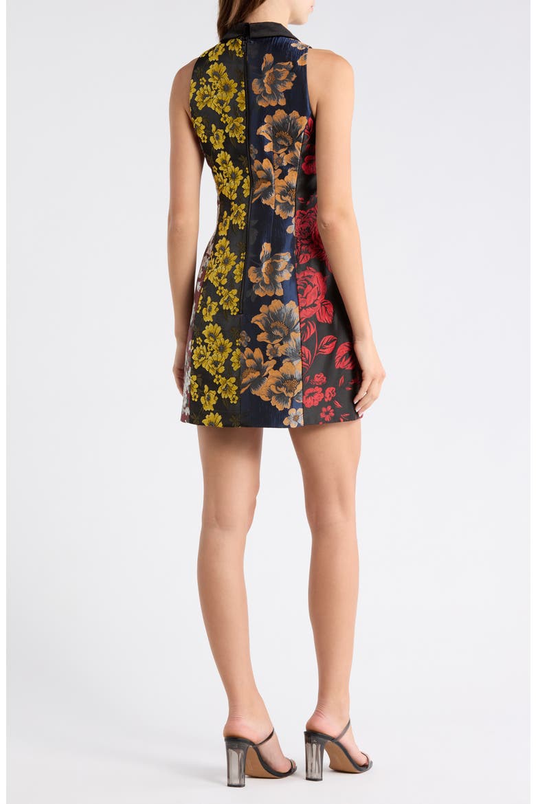 Velia Sleeveless Collar Dress, Alternate, color, BLACK/ MULTI