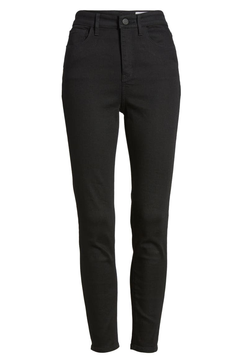 Charity High Waist Crop Skinny Jeans, Alternate, color, MIDNIGHT RINSE