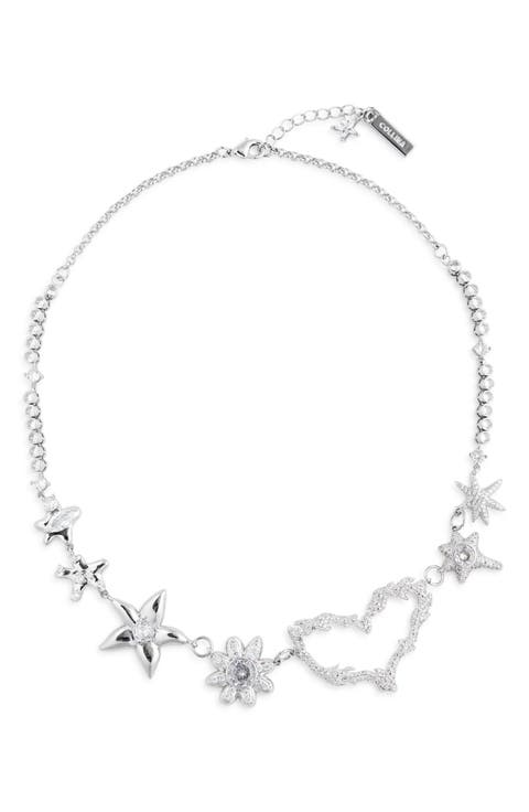 Heart Flame Constellation Necklace