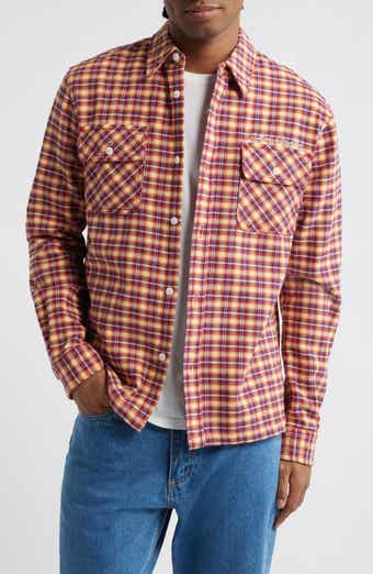 Skyline Embroidered Plaid Button-Up Shirt
