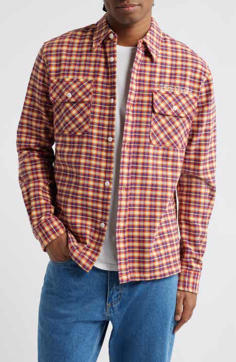 Skyline Embroidered Plaid Button-Up Shirt