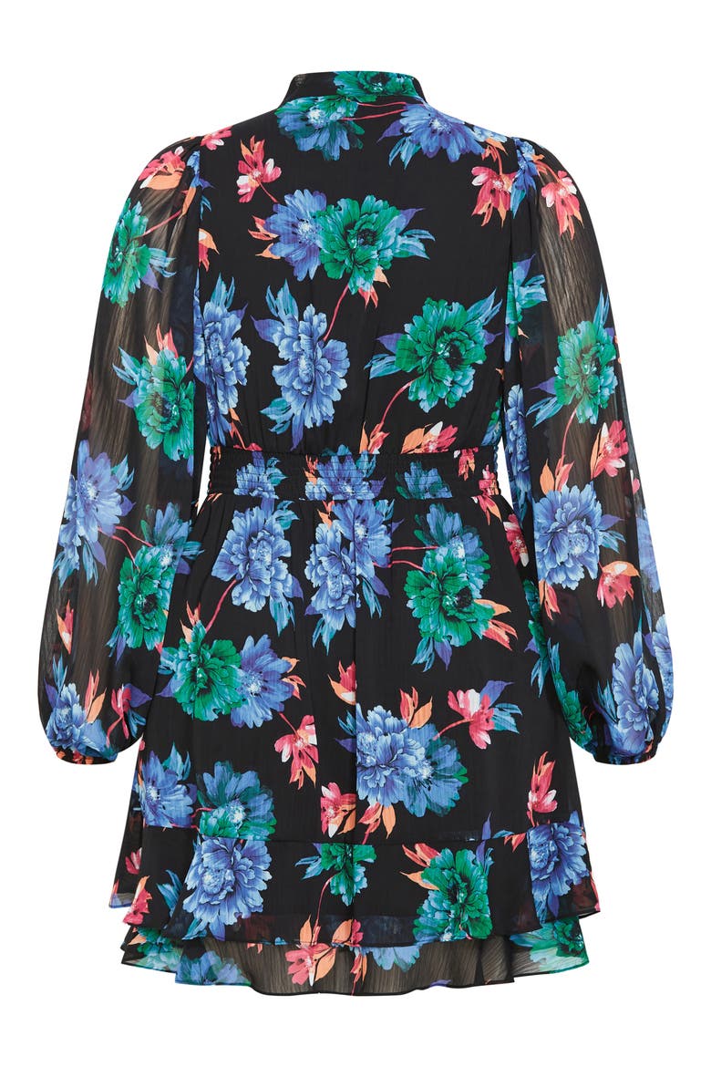 Delilah Floral Long Sleeve Dress, Alternate, color, FLORAL