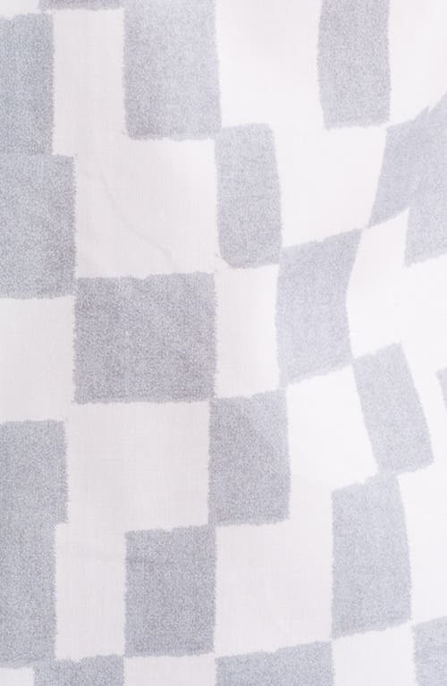 Frame Geometric Print Lyocell & Cotton Camp Shirt In White