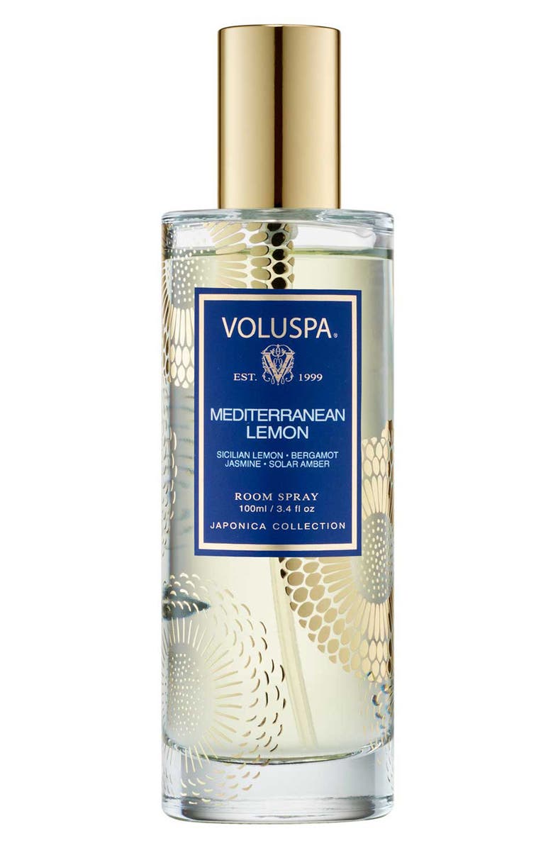 Voluspa Mediterranean Lemon Room Spray, Main, color, Mediterranean Lemon