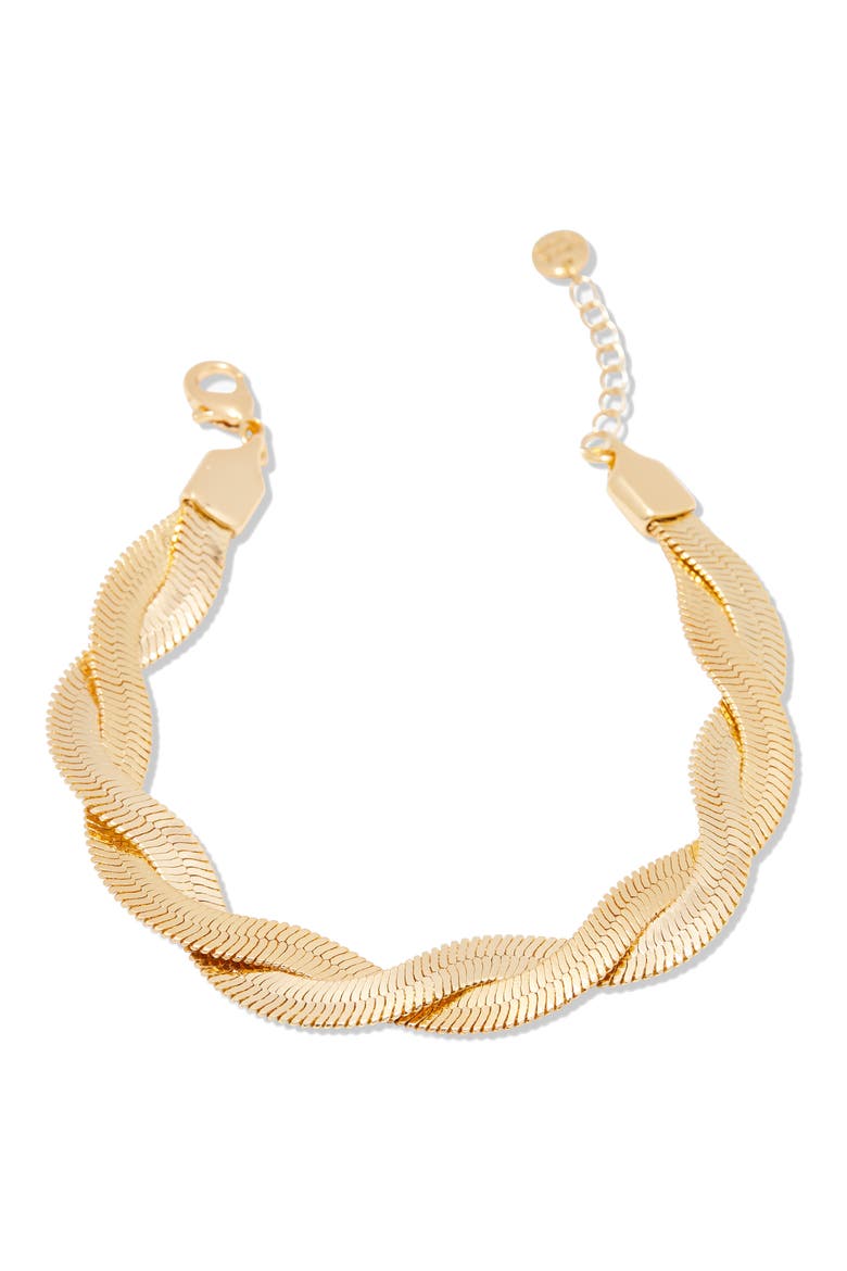 Haven Snake Chain Bracelet, Alternate, color, GOLD