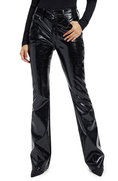 Good Classic Faux Leather Bootcut Pants