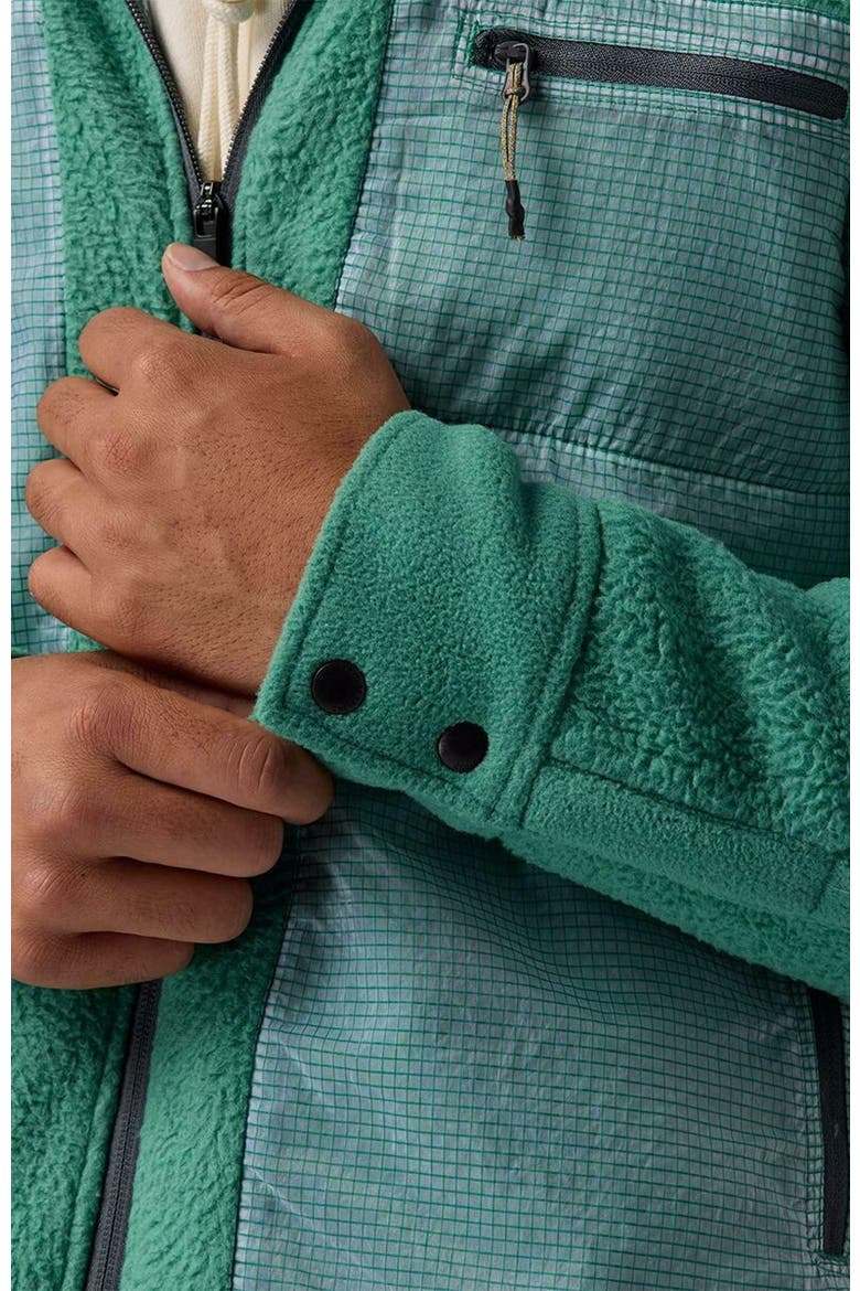 Wander Pile-Fleece Shirt Jacket- Men's, Alternate, color, Gearhead Green
