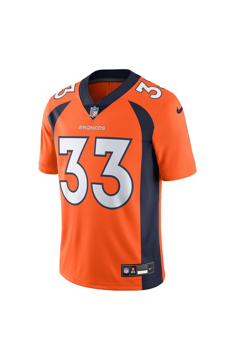 Nike Men's Nike Javonte Williams Orange Denver Broncos  Vapor Untouchable Limited Jersey, Alternate, color, 