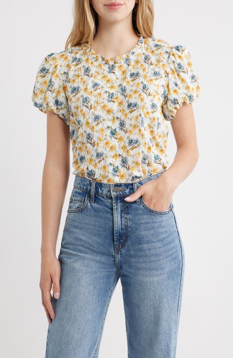 Millie Puff Sleeve Organic Cotton Top