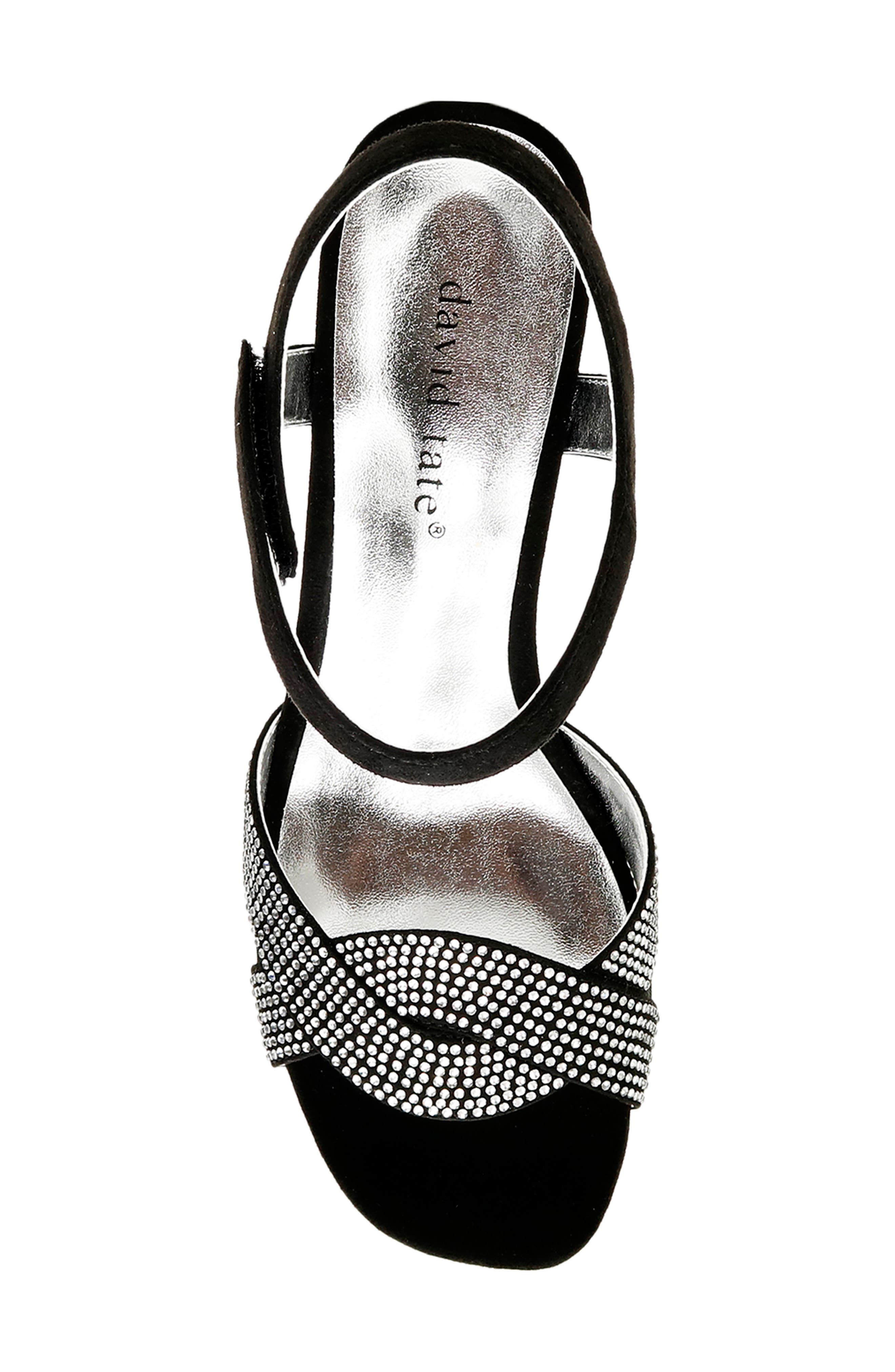 Rona Sandal, Alternate, color, BLACK SUEDE