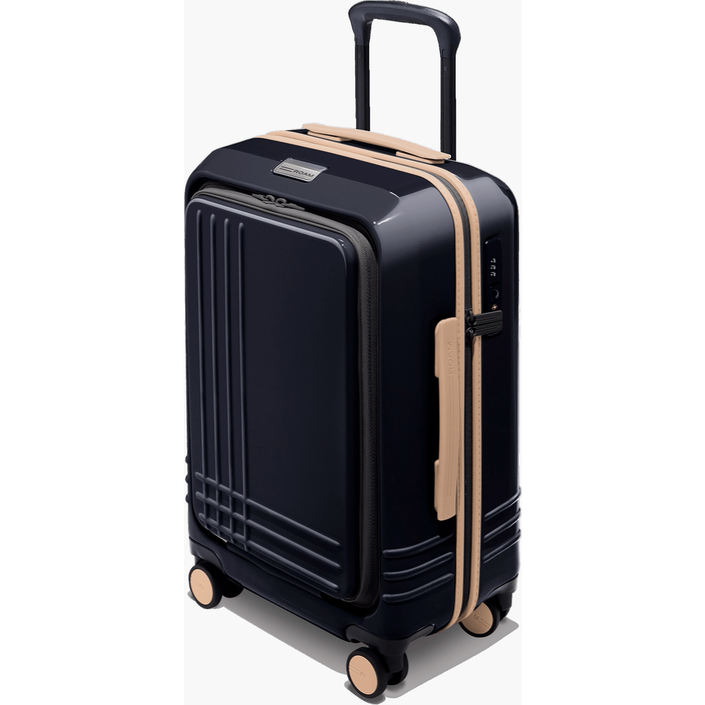Roam Luggage Front Pocket Expandable Carry-on In Black