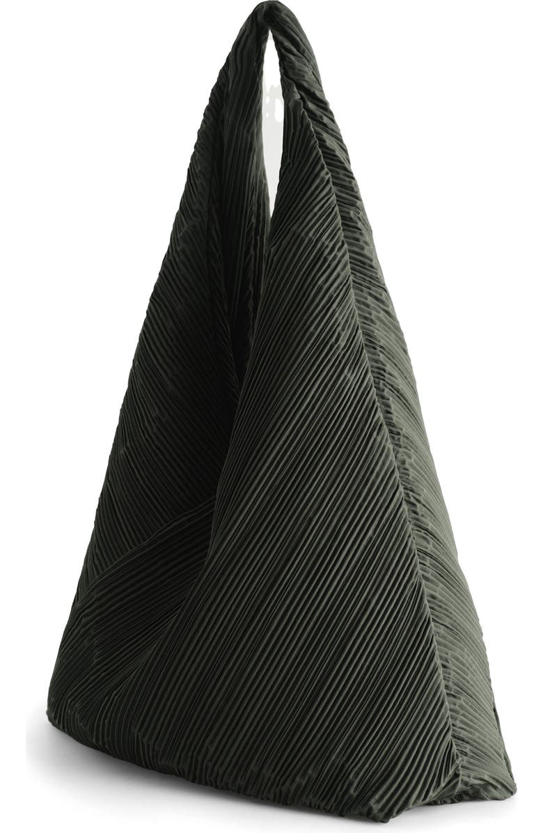 COS Guava Plissé Tote, Alternate, color,