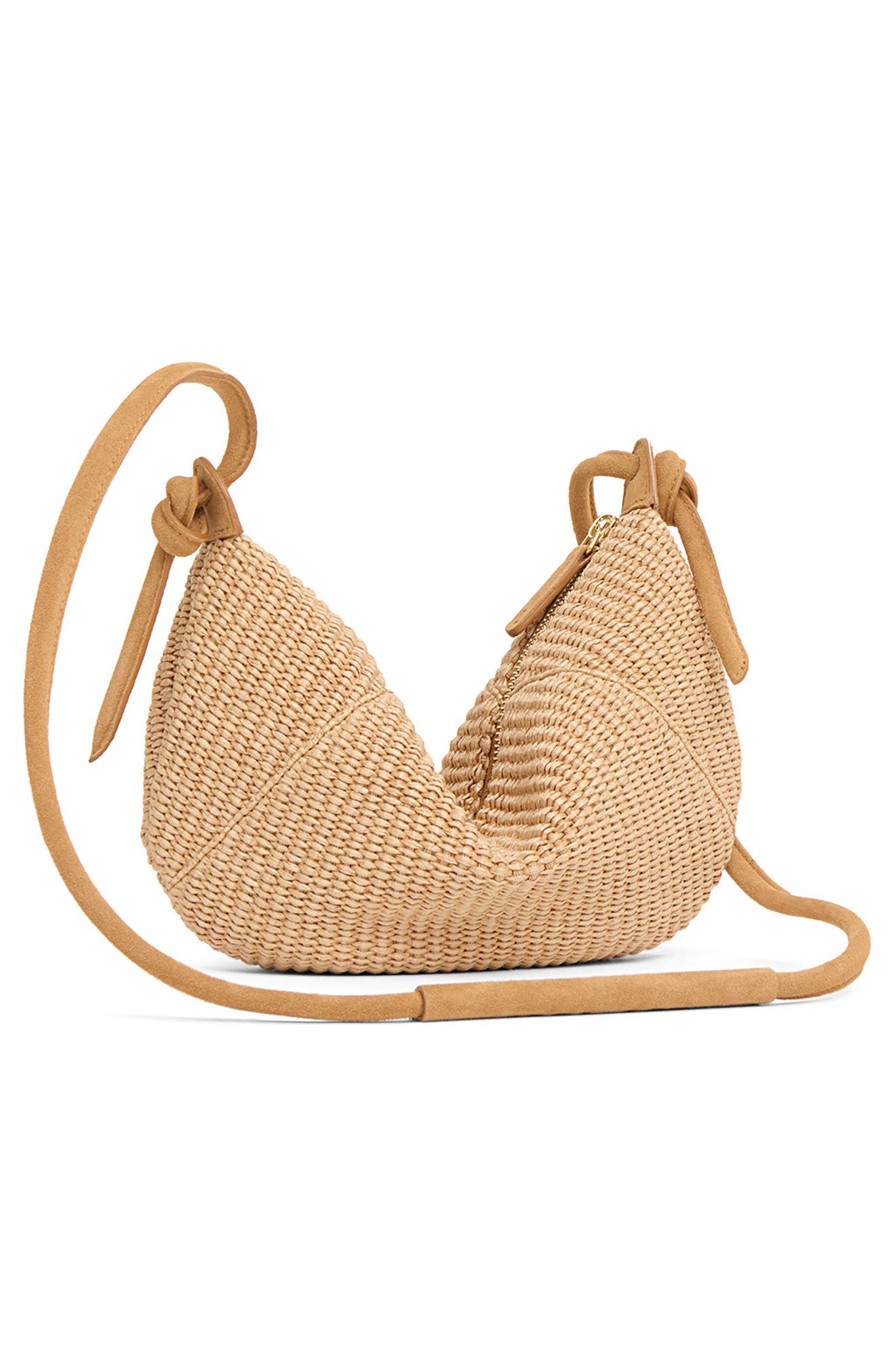 Mansur Gavriel Mini Fortuna Woven Raffia Bag, Alternate, color, Natural