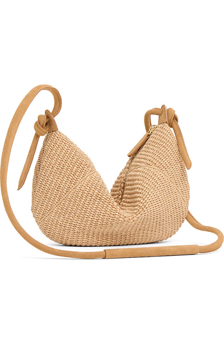 Mansur Gavriel Mini Fortuna Woven Raffia Bag, Alternate, color, Natural