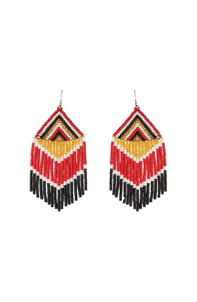 Fosterie Fire Embera Earrings, Main, color, Fire