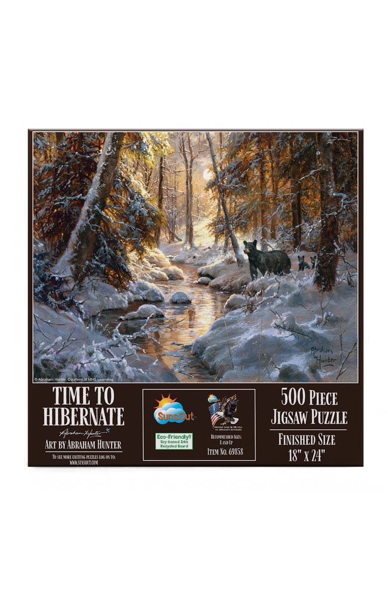 Sunsout Time to Hibernate 500 piece Jigsaw Puzzle for Adults, Alternate, color, Multicolor