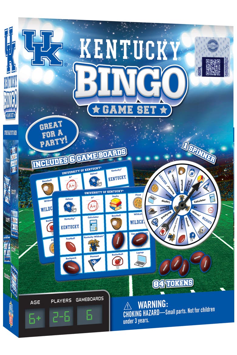 Kentucky Wildcats NCAA Bingo Game, Main, color, Multicolor