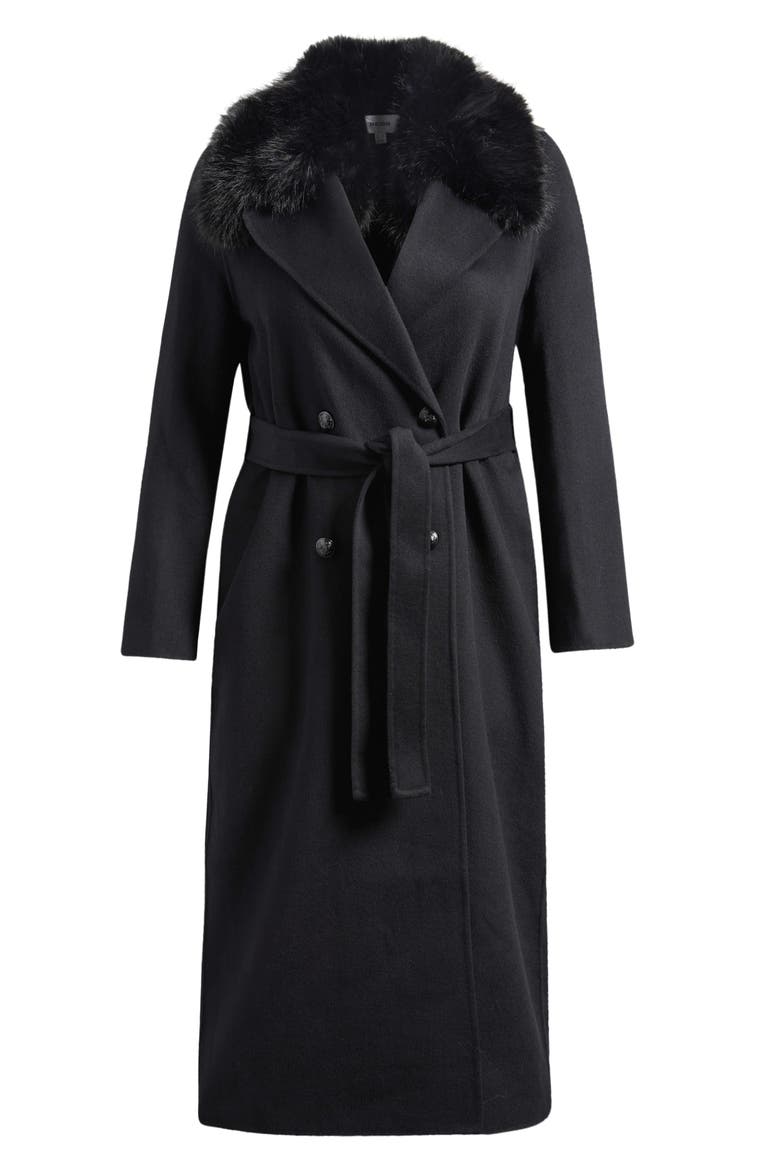 Dorian Wool Blend Coat, Alternate, color, BLACK