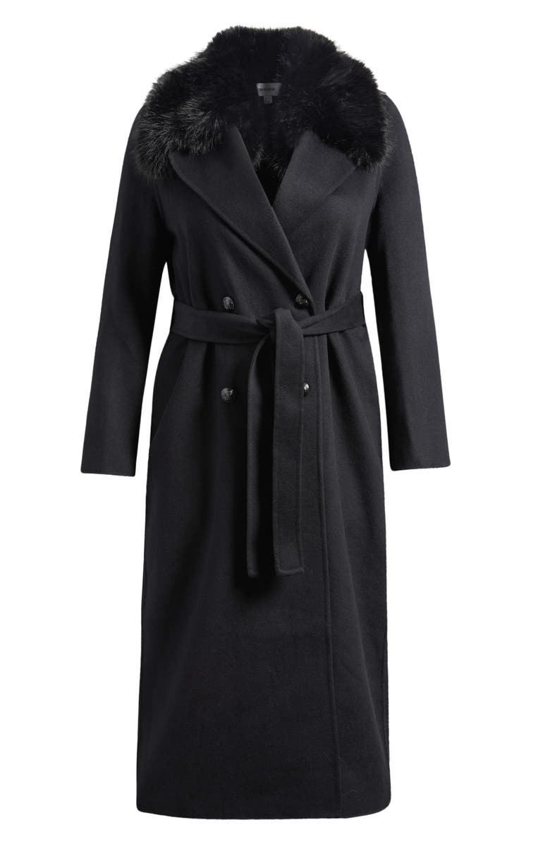Reiss Dorian Wool Blend Coat, Main, color, Black