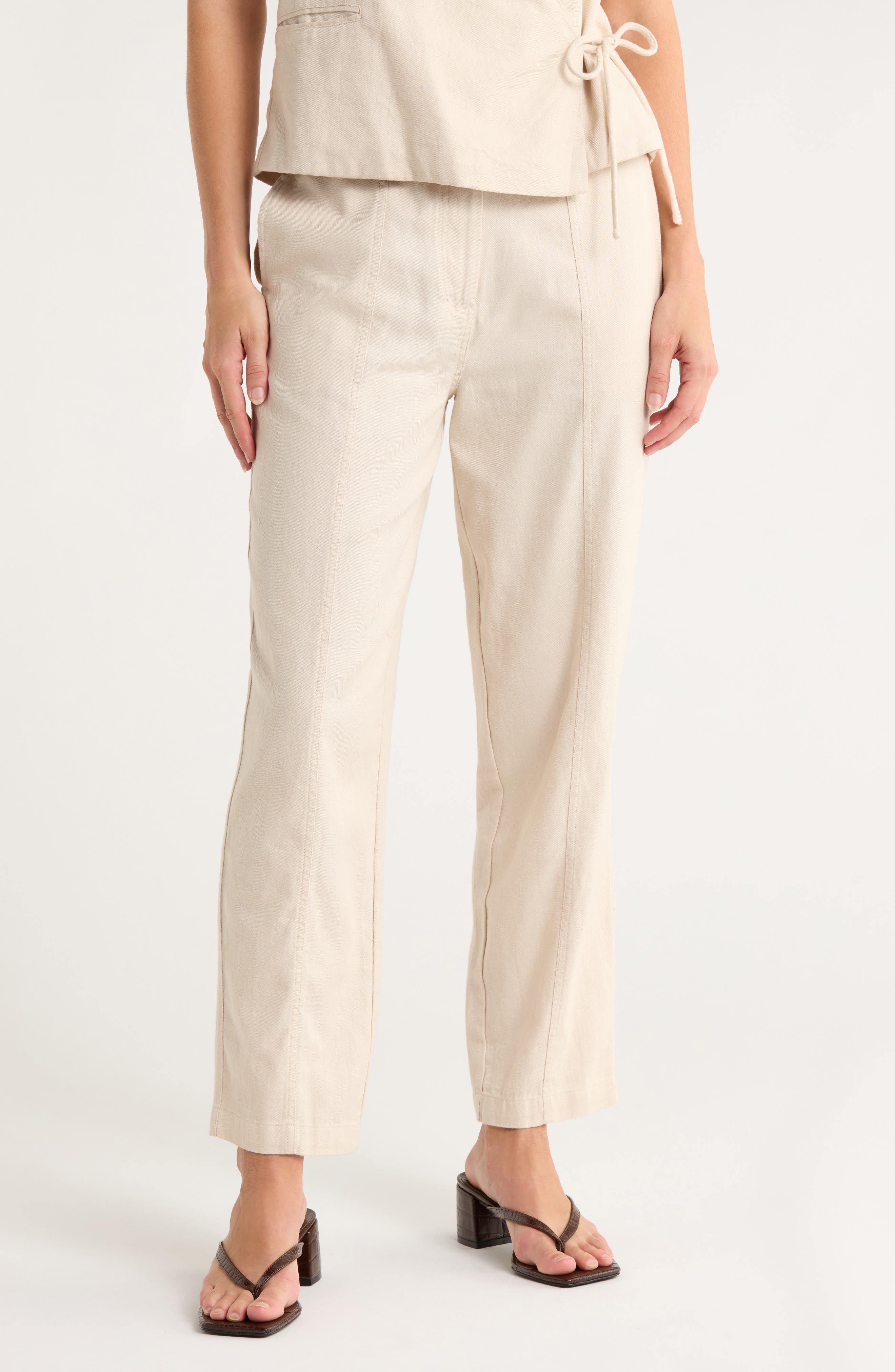 ICHI Cotton & Linen Pants