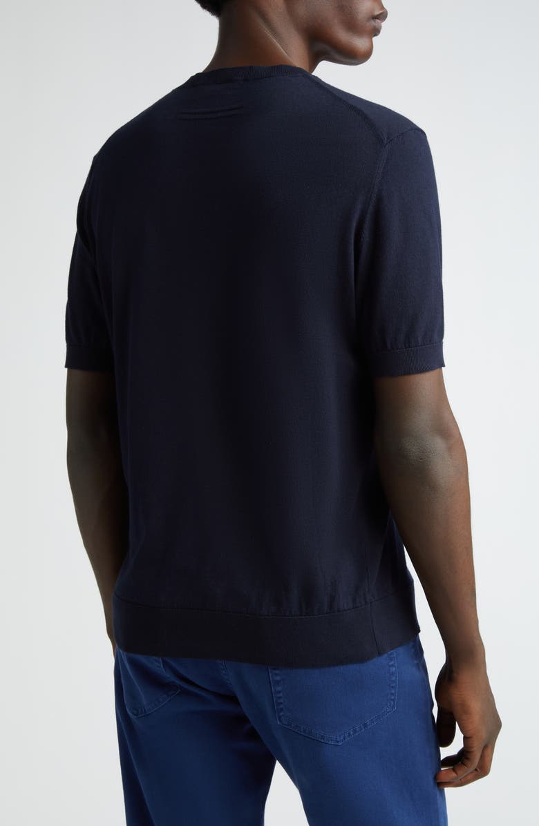 ZEGNA Premium Cotton T-Shirt, Alternate, color, Navy