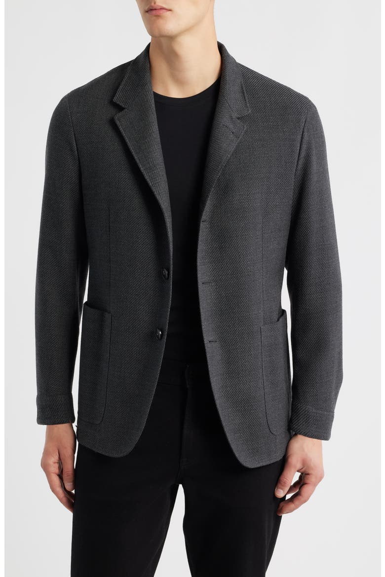 Nuvola Regular Fit Wool Blend Sport Coat, Main, color, CHARCOAL