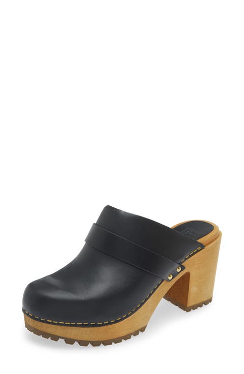 Peleni Block Heel Clog (Women)