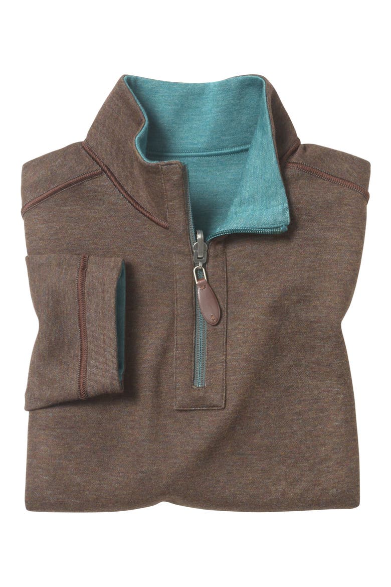 Kids' Reversible Quarter Zip Pullover, Alternate, color, GREEN