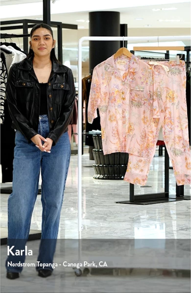 Coco Cotton & Silk Crop Pajamas, sales video thumbnail