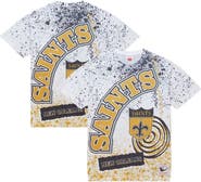 Mitchell & Ness Men's Mitchell & Ness White New Orleans Saints Team Burst Sublimated T-Shirt