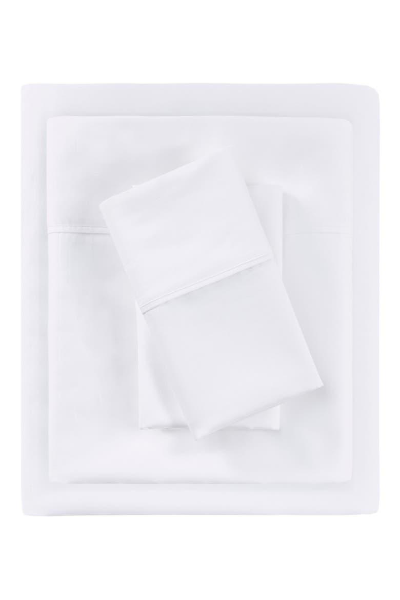 700 Thread Count Tri-Blend Antimicrobial 4-Piece Sheet Set, Main, color, WHITE