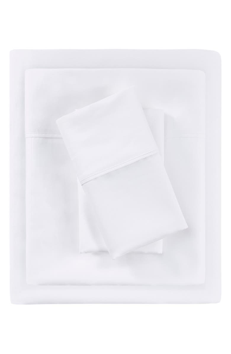 BEAUTYREST 700 Thread Count Tri-Blend Antimicrobial 4-Piece Sheet Set, Main, color, White