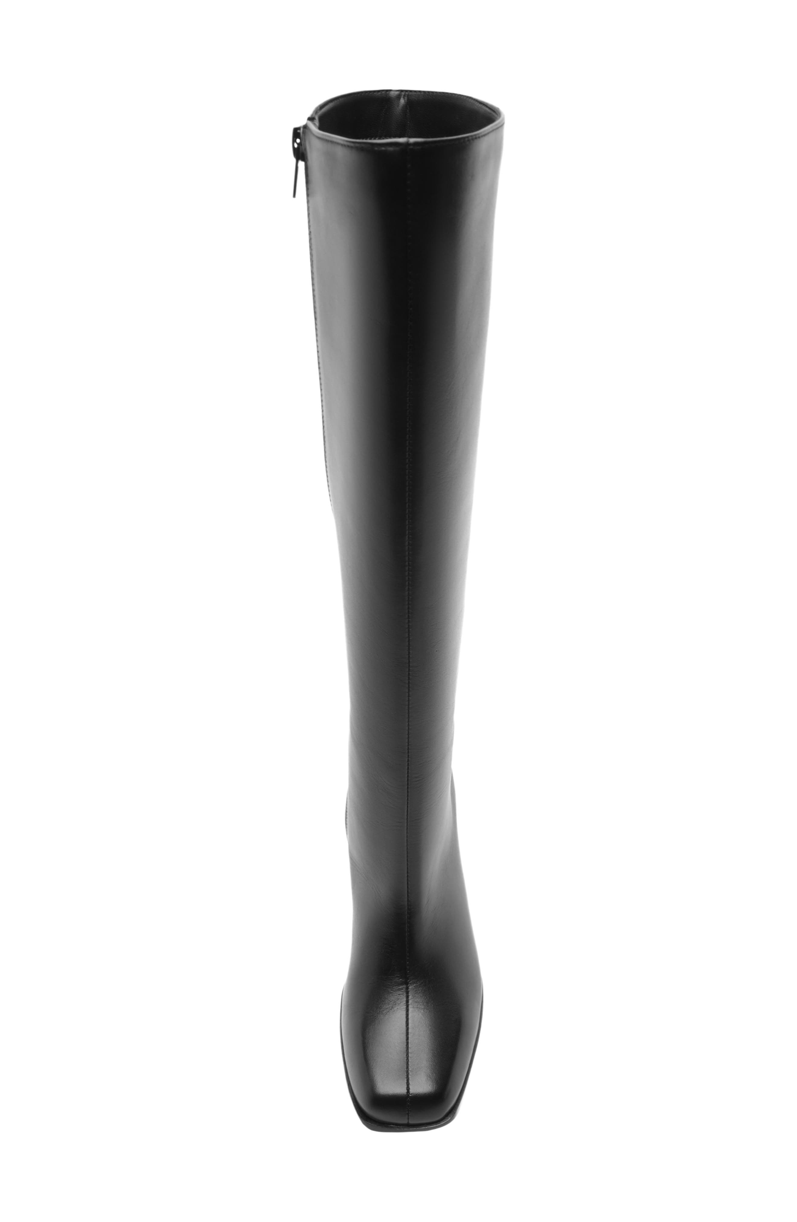 Nancy Block Heel Knee High Boot, Alternate, color, BLACK