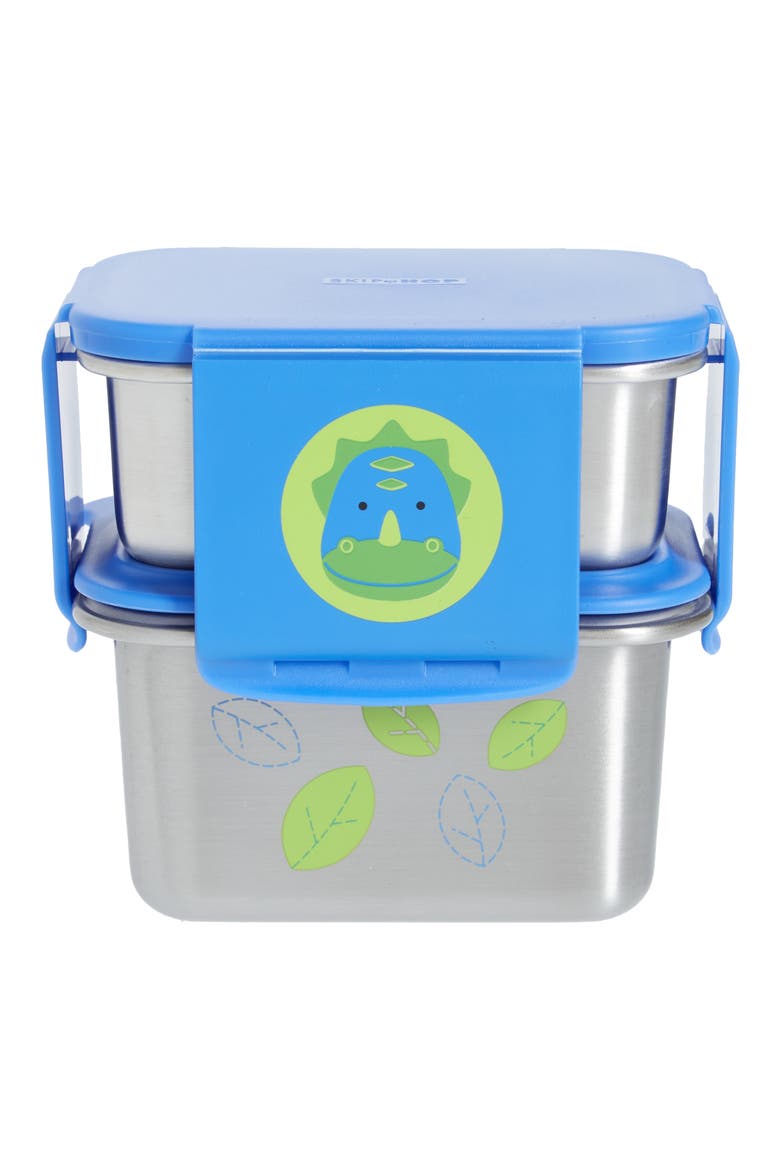 Zoo Dino Stainless Steel Lunch Kit, Main, color, MULTICOLOR