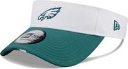 New Era Men's New Era  White/Midnight Green Philadelphia Eagles 2025 NFL Training Camp Adjustable Visor