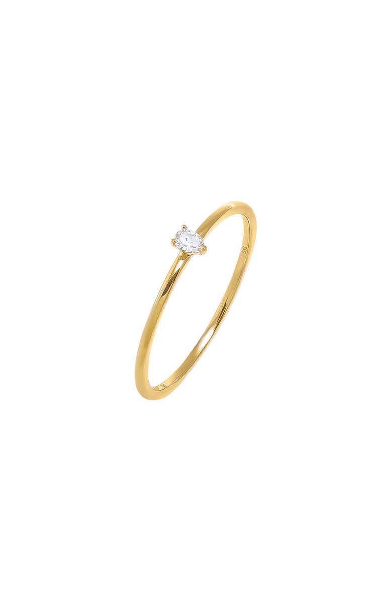 BY ADINA EDEN Diamond Tiny Pear Ring 14K, Main, color, 14K Gold
