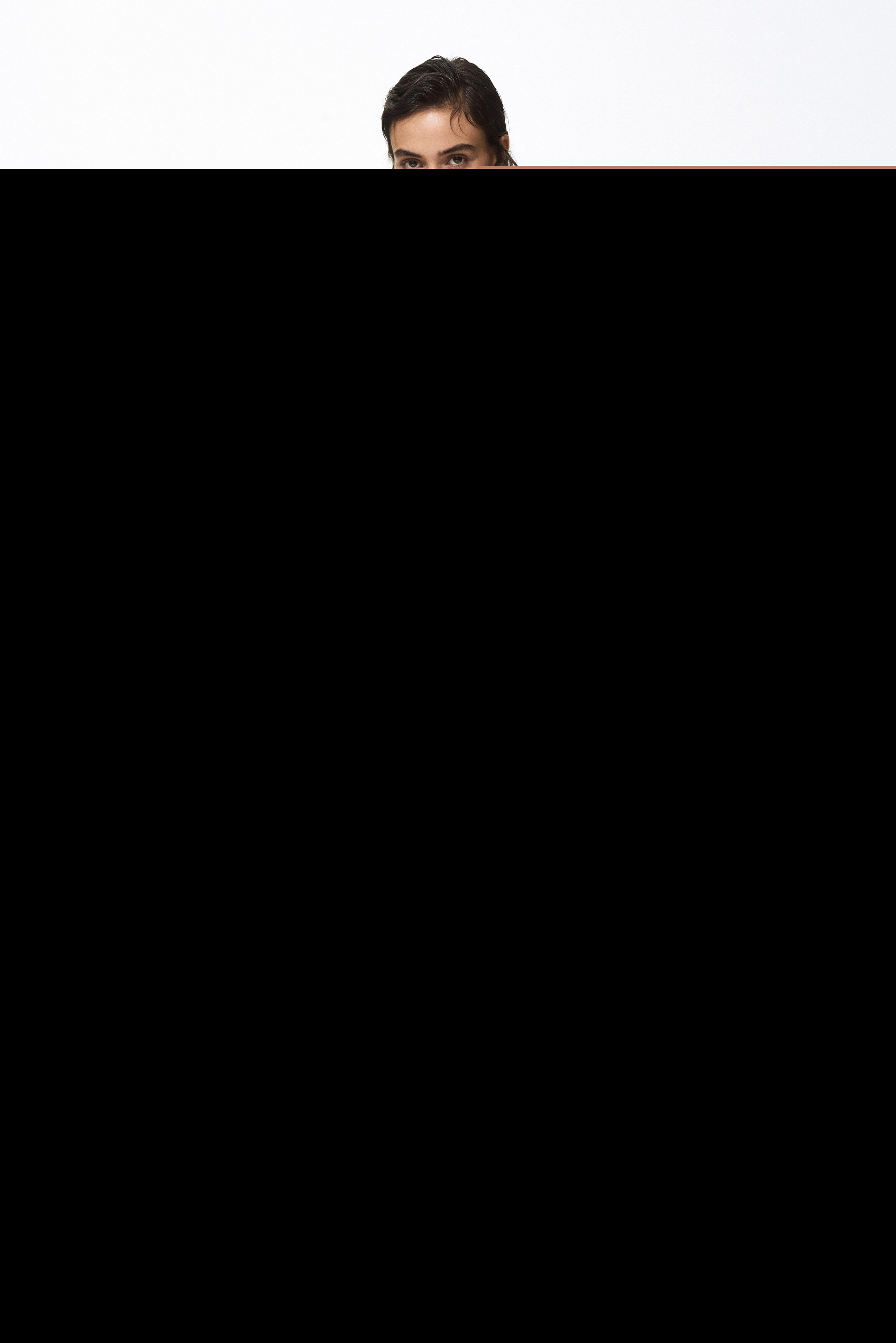 H&M Pleated Barrel-leg Trousers, Alternate, color, Black