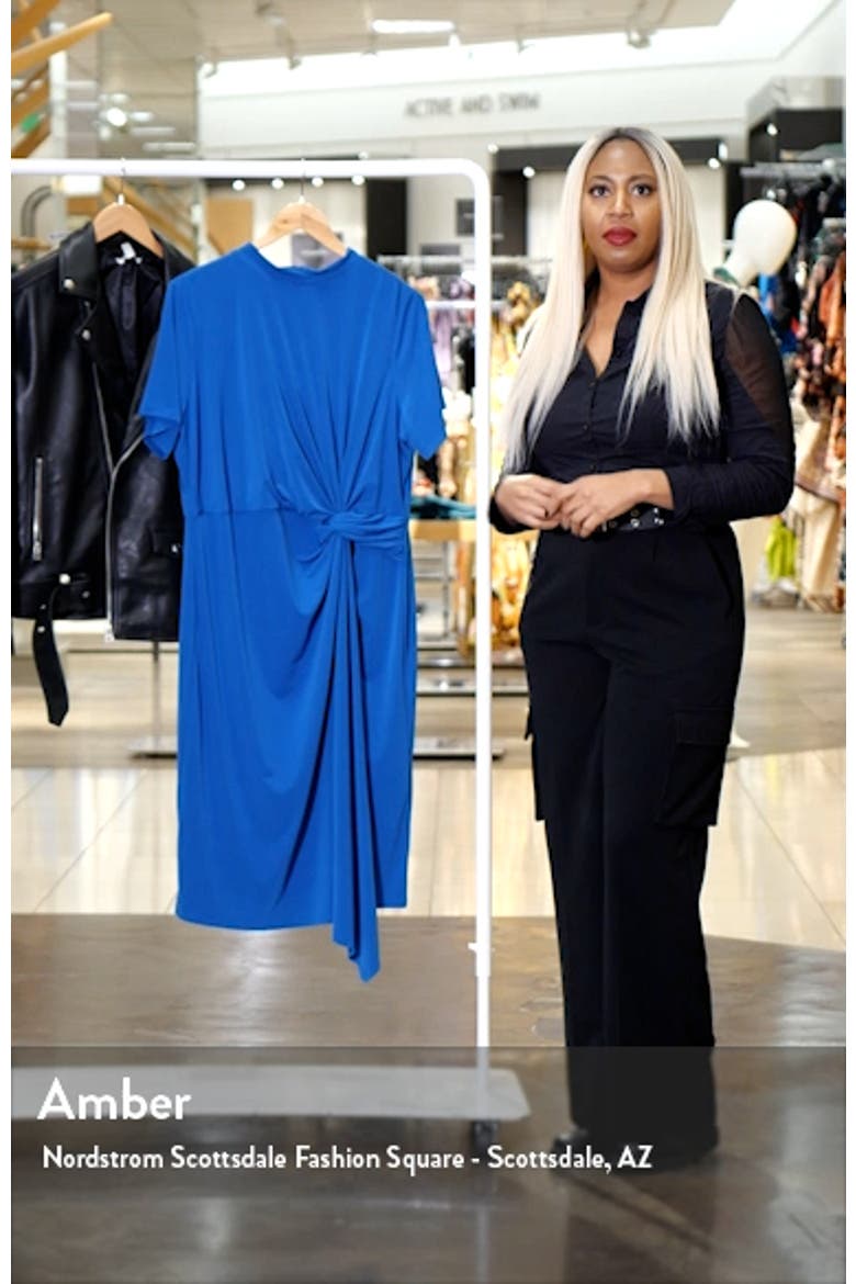 Drape Short Sleeve Dress video