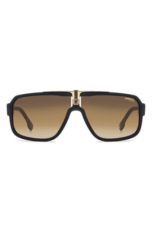 Carrera Eyewear Ca 1091/s 65mm Oversize Shield Sunglasses In Brown