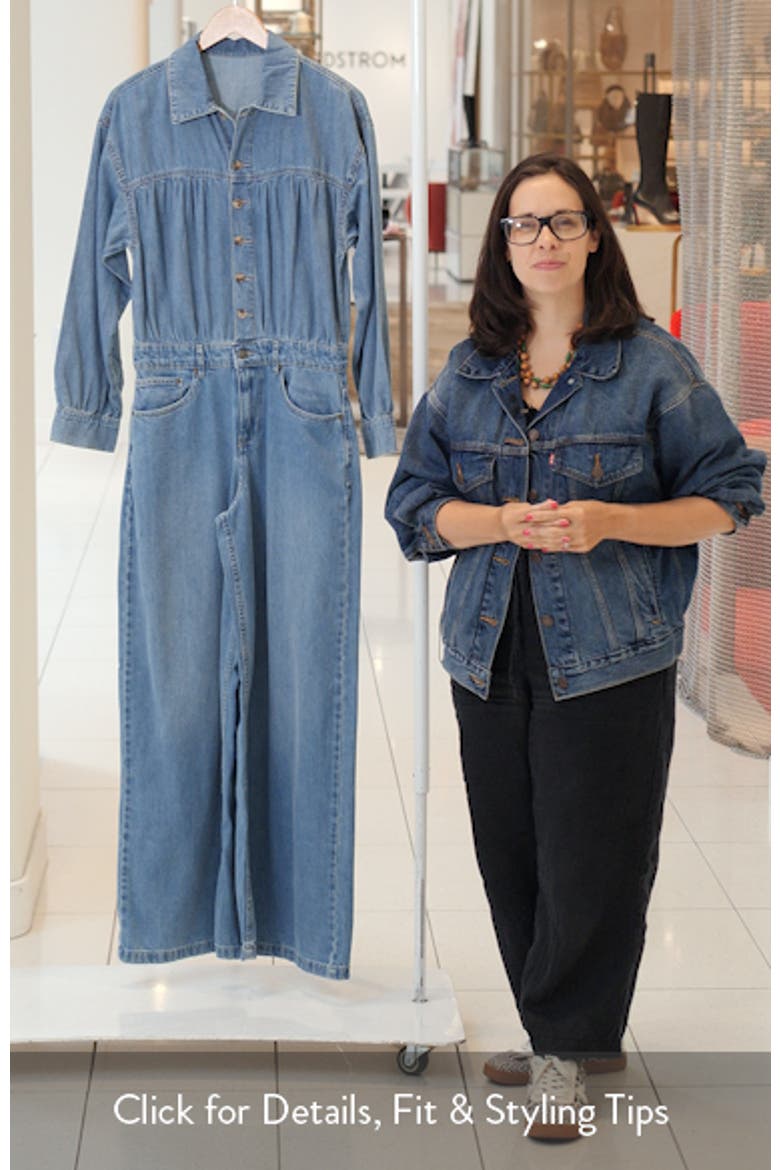 Carpe Diem Long Sleeve Denim Jumpsuit video