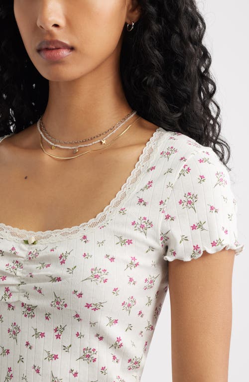 Bp. Scoop Neck Pointelle Top In Neutral