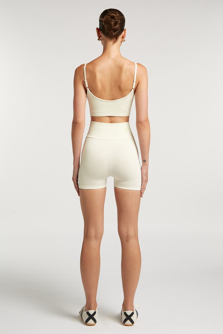 Mila Seamless Shorts, Alternate, color, Cream