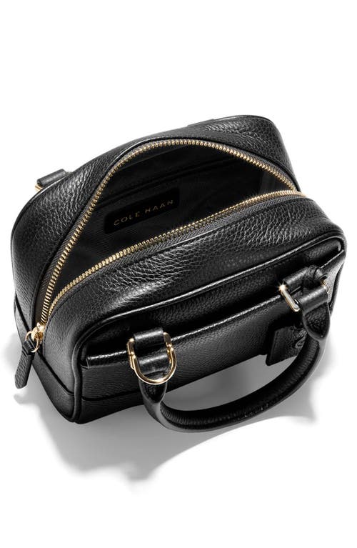 Cole Haan Mini Beverly Leather Satchel In Black