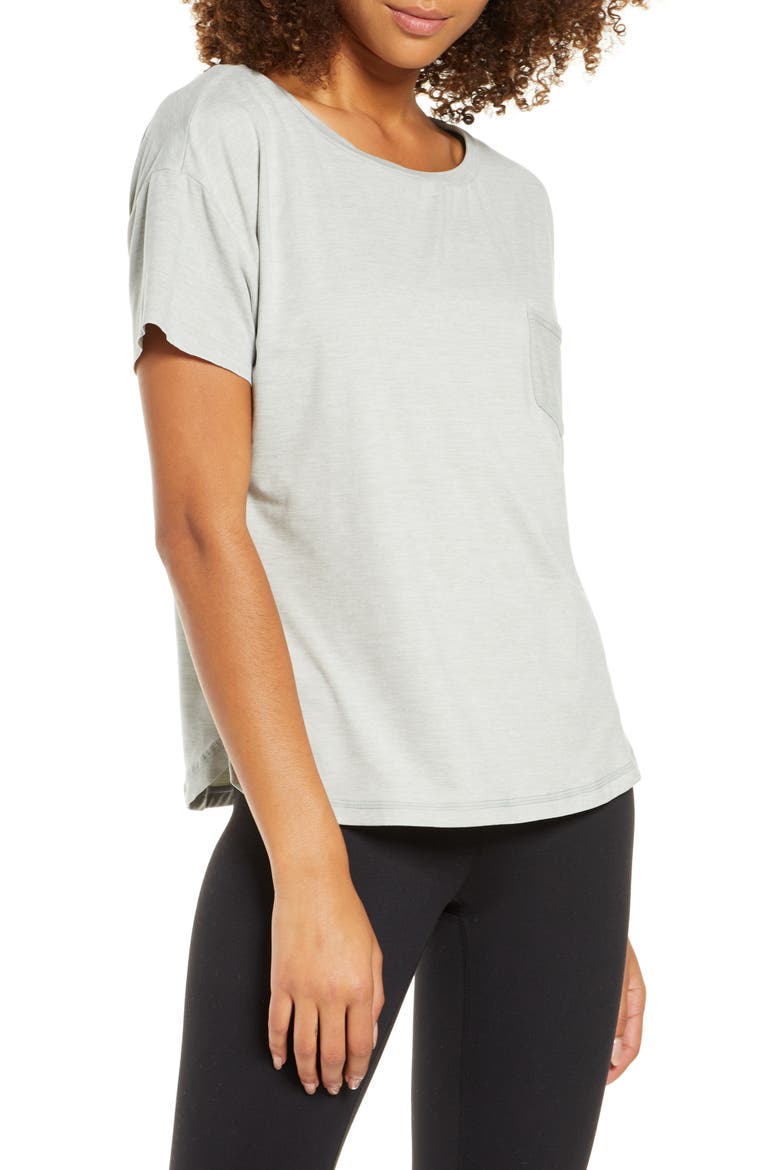 Lux Performance T-Shirt, Main, color, DOVE GREY