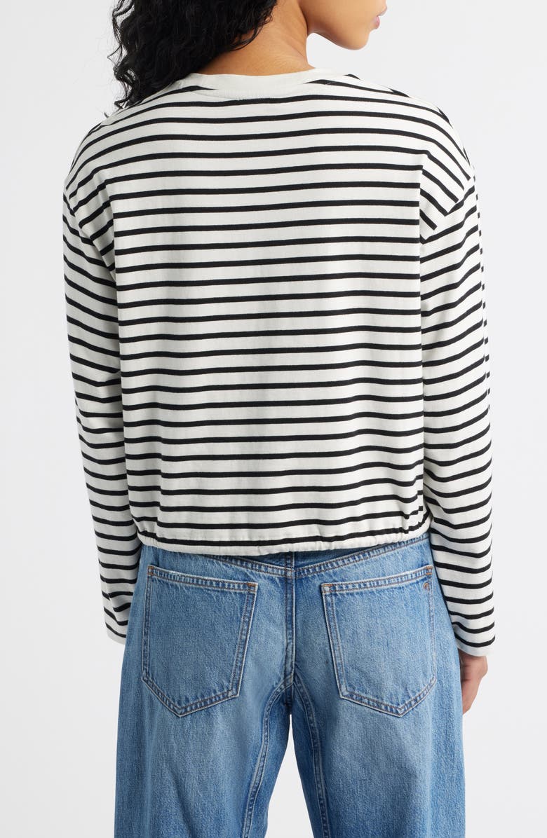 Madewell The Perfect Tie Waist Cotton T-Shirt, Alternate, color, Lighthouse