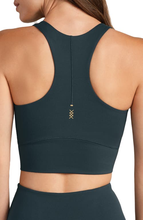 Rhone Revive Long Sports Bra In Green