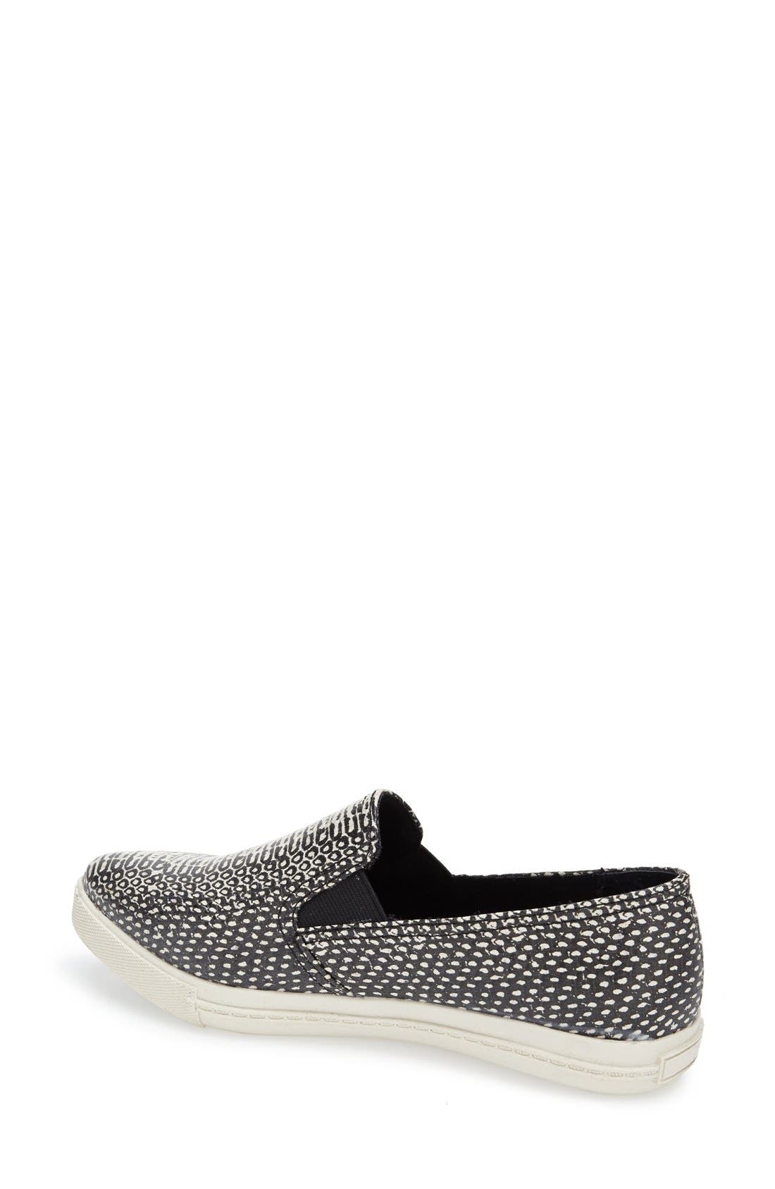'Vicktori' Slip-On Sneaker, Alternate, color, BLACK/ WHITE SNAKE