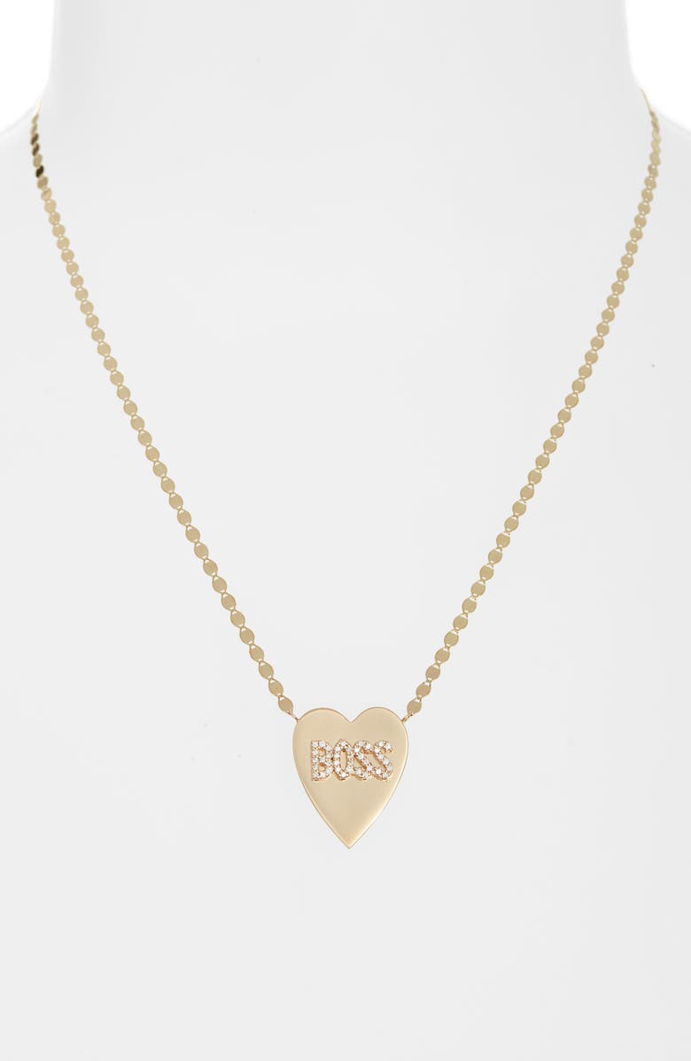 LANA Boss 14K Gold Heart Necklace, Alternate, color, 